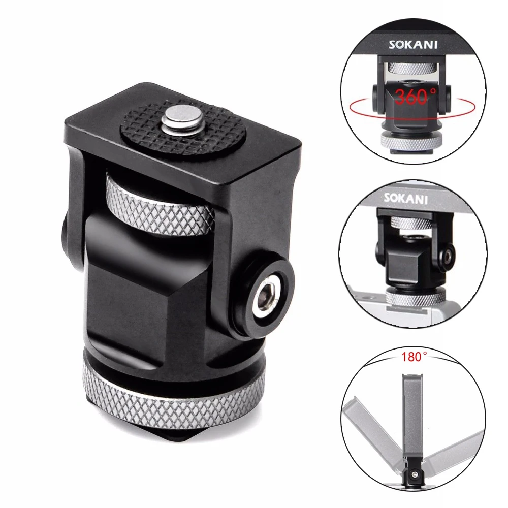 Triple Hot Shoe Mount Adapter Flash Microphone Bracket Holder for Smooth 4 DJI Osmo Pocket Video Camera Gimbal Accessories | Электроника