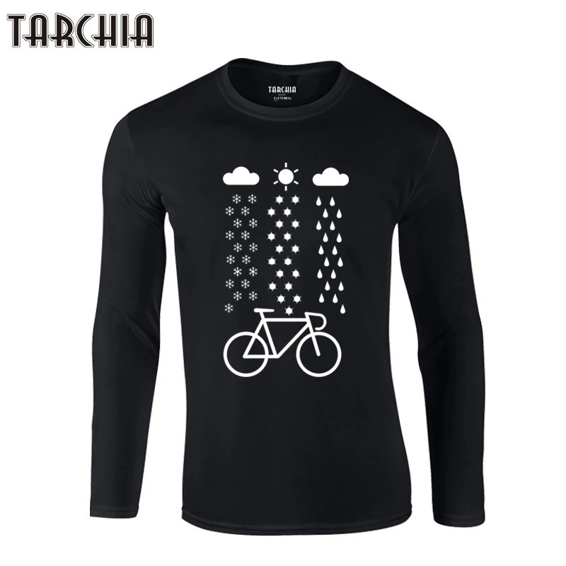 

Футболка TARCHIA мужская с длинным рукавом, повседневная забавная тенниска для езды на велосипеде, брендовая одежда в стиле хип-хоп, уличная одежда, 2022