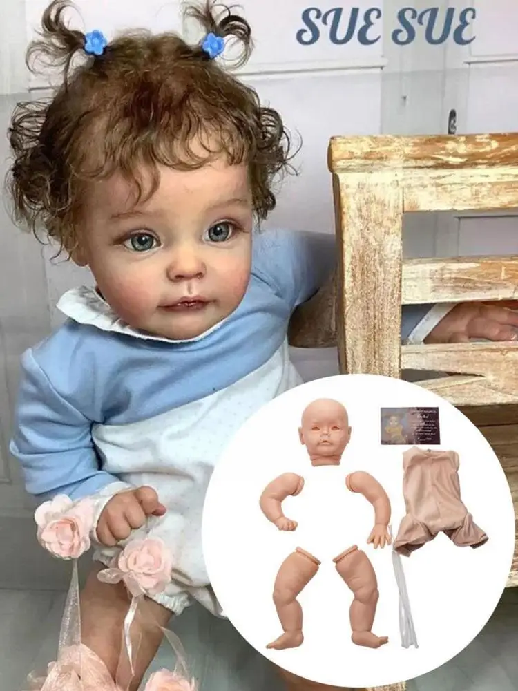 

With Cloth Body Doll 22 Inches Limited Vinyl Doll Kit Special Soft Face DIY Christmas Toys Gift New Lifelike Design Z1S9