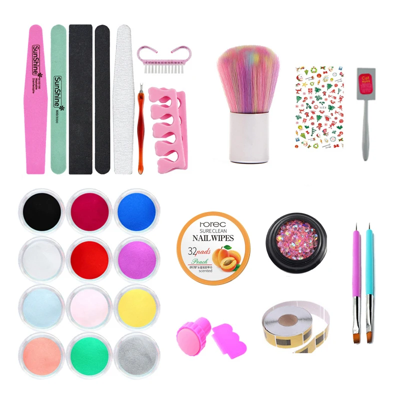 Распродажа! Полный маникюрный набор гель-лак для ногтей акриловый базовое и