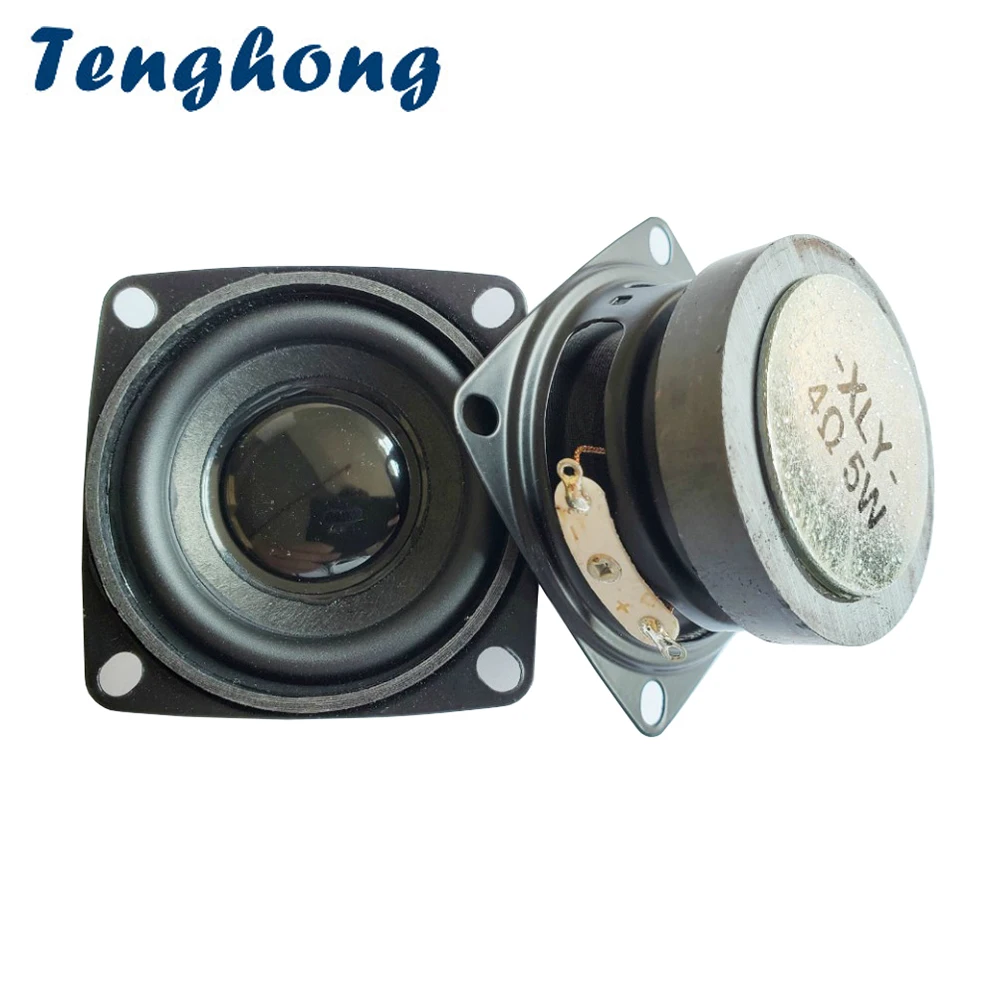 

Tenghong 2pcs 2 Inch Mini Audio Speakers 52MM 4Ohm 5W Stereo Portable Full Range Speaker Unit For Home Theater Loudspeaker Horn