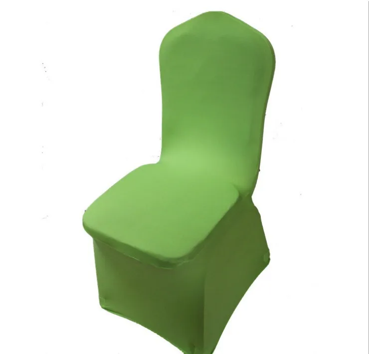 Универсальные белые чехлы на стулья из полиэстера и спандекса для свадеб