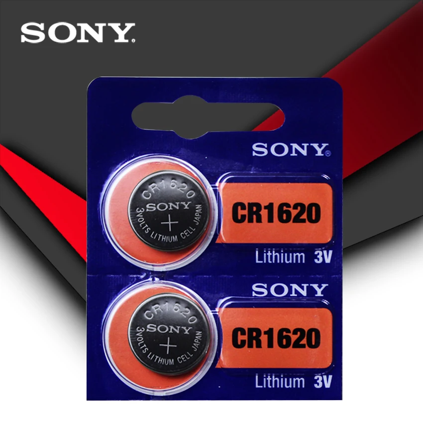 5 шт./лот Sony 100% оригинальный CR1620 кнопочный Аккумулятор для часов автомобильный
