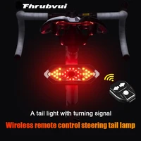 intelligent remote control steering lamp usb charging mountain waterproof tail lamp night riding bicycle with horn warning lamp