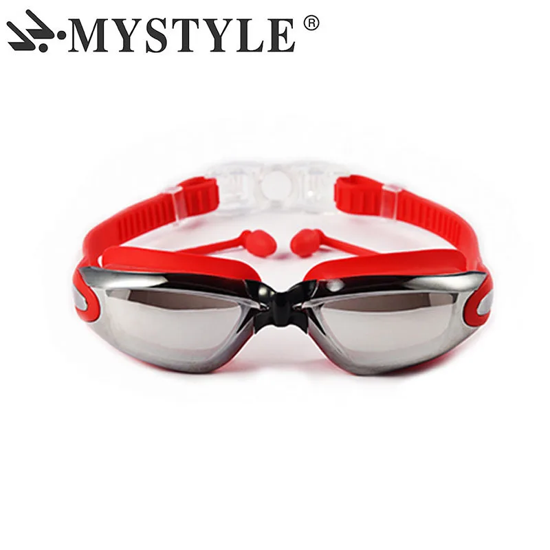 MYSTYLE, диоптрийные очки для плавания для мужчин и женщин, очки для плавания в бассейне, профессиональные, для взрослых, спортивные очки, покрытие, водонепроницаемые, анти-туман, УФ
