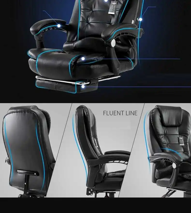 Oficina boss футболка Stoel Chaise De Bureau Ordinateur Sedia Ufficio кожа Silla Cadeira Poltrona игровое массажное кресло для офиса