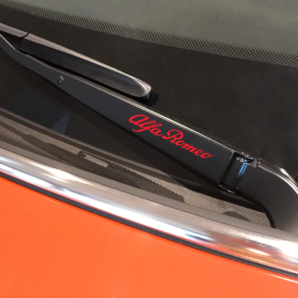 Наклейки на автомобильные стеклоочистители 4 шт. для Alfa Romeo Giulia Giulietta 159 156 MITO Stelvio 147