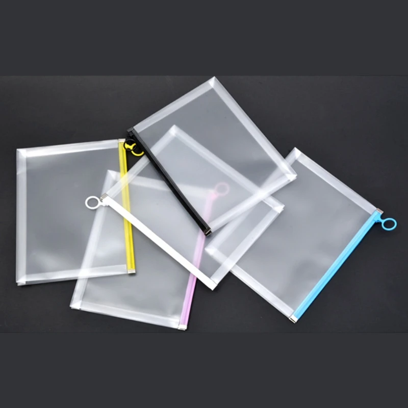 

Multifunctional Transparent A4 A5 File Folder Document Bag Organizer Waterproof School Office Supplies