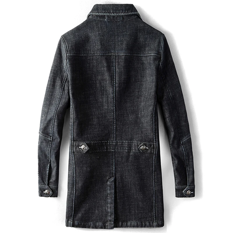 В европейском и американском стиле Дизайнерские мужские джинсовые длинные