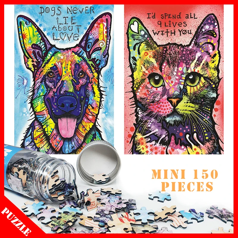 Мини головоломка 150 штук пробирки пазлы для взрослых деревянные сделай сам