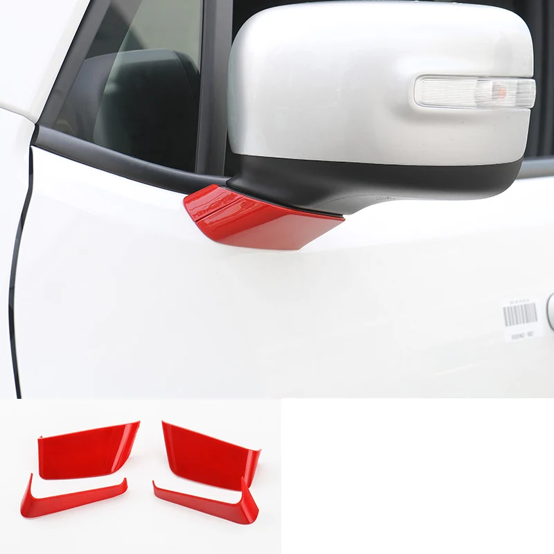 red Lsrtw2017 Abs автомобиля Reaview рамка крышка Защитные планки для Jeep Renegade авто аксессуары - Название цвета: red