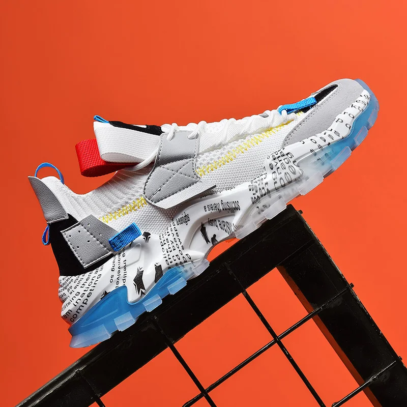 

Кроссовки мужские сетчатые, толстая подошва, дышащие, спортивная обувь для взрослых, для бега