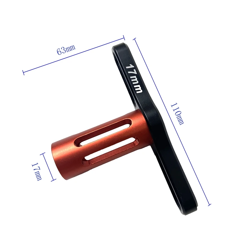 Металл 17 мм Колесные гайки рукав шестигранный ключ инструмент для 1:8 внедорожный