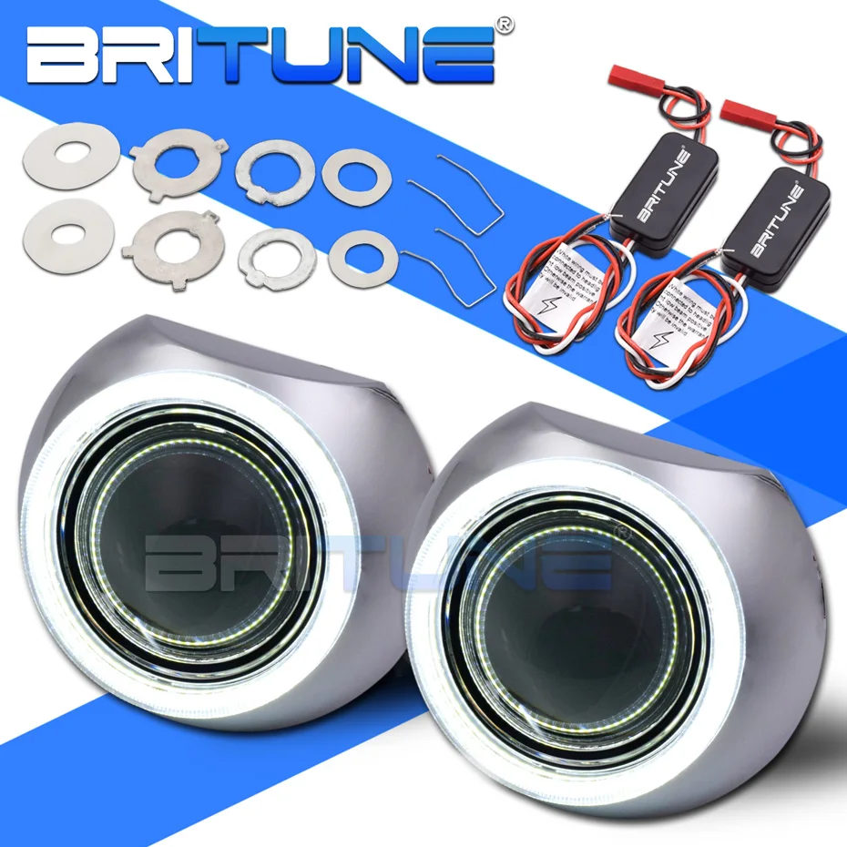 

Headlight Lenses Angel Eyes Bi-xenon Lens 3.0 Super H1 Projector LED HID Bulb H4 H7 9005 9006 Car Lights Accessories Tuning DIY