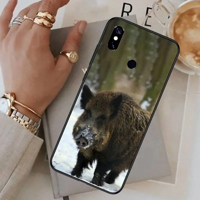 

wild boar Phone Case For Xiaomi Redmi note 7 8 9 pro 8T 9S Mi Note 10 Lite pro