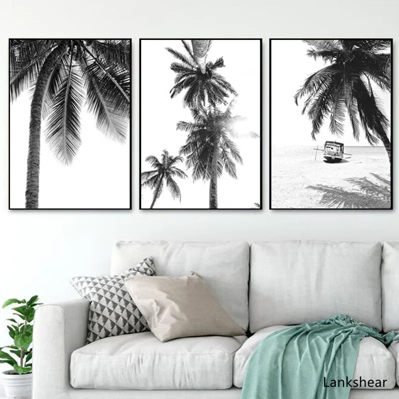 Принты для домашнего декора картина Северное растение кокосовой пальмой фото