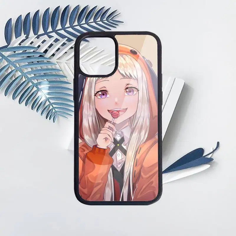 

Crazy Excitement Manga Kakegurui Runa Phone Case PC for iPhone 11 12 pro XS MAX 8 7 6 6S Plus X 5S SE 2020 XR Luxury brand funda