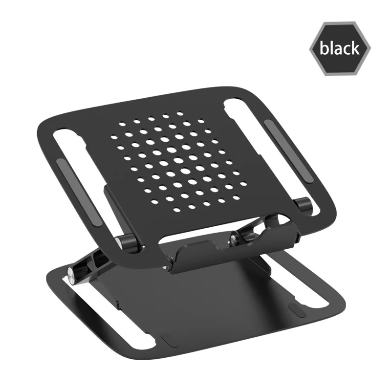 

Folding Laptop Stand Height Adjustable Aluminum Laptop Holder with Notebook Cooling Function for All Laptops 11-17 inch