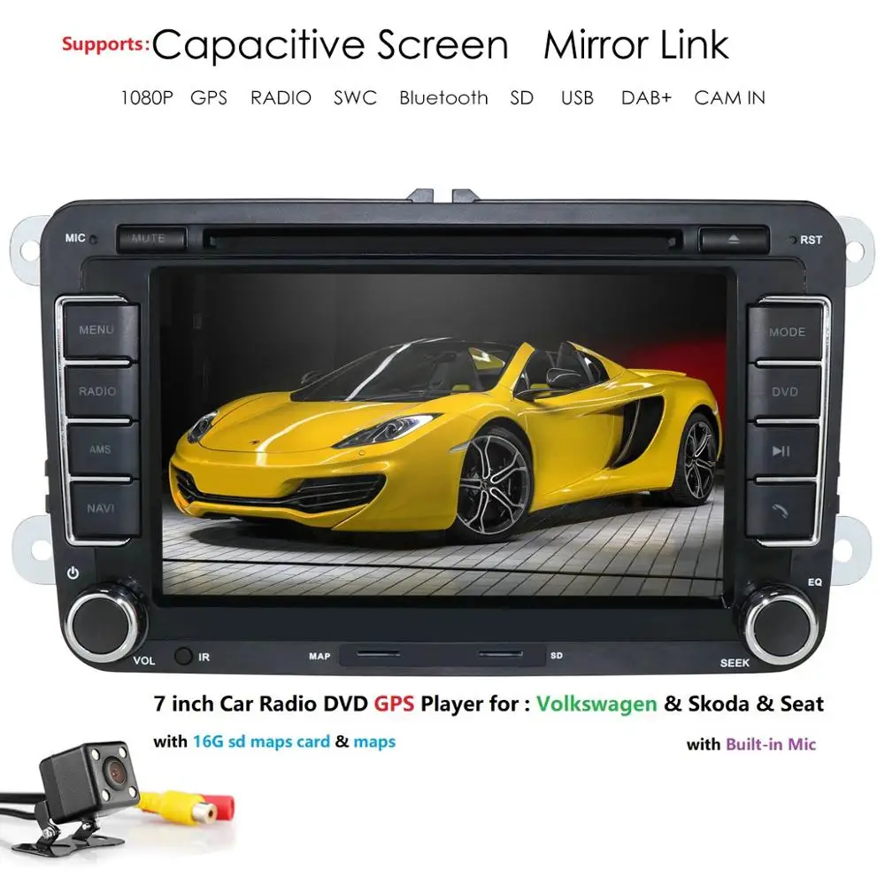 Автомобильный DVD GPS Navi мультимедийный плеер для V W GOLF Car PASSAT B6 B5JETTA POLO CC TIGUAN OCTAVIA Skoda