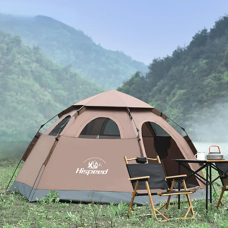 

Tent Outdoor 5-8 People Automatic Pop-up Anti-Rainstorm Children Extra Thick Protection Camping Equipment