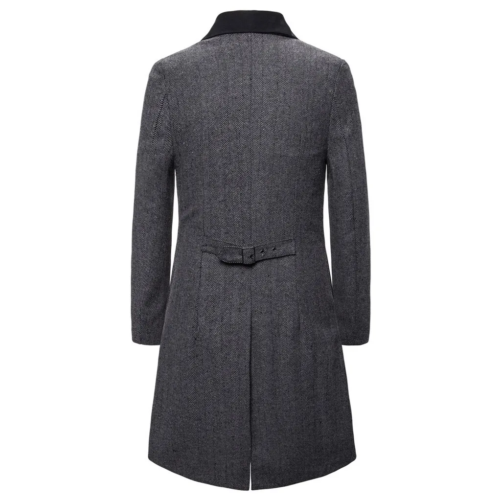 Chaqueta hombre jaqueta masculino, зимнее пальто для мужчин, для отдыха, в полоску, с отстрочкой, в стиле панк, ретро, тонкое пальто, смокинг, пальто casaco abrigo