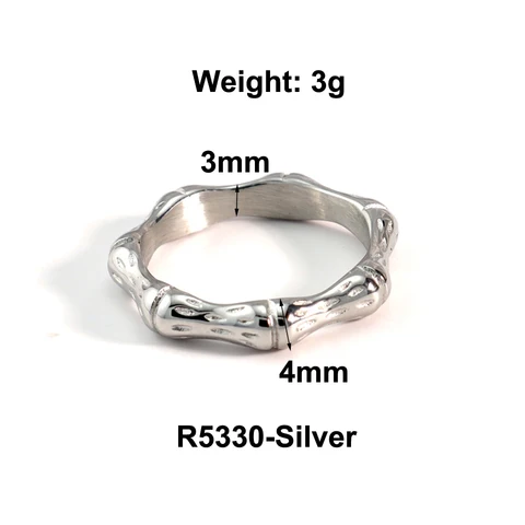 Высокое качество 2022 кольцо из нержавеющей стали минималистичное Золотое бамбуковое кольцо с металлическим кольцом для пальцев женские аксессуары офисный подарок