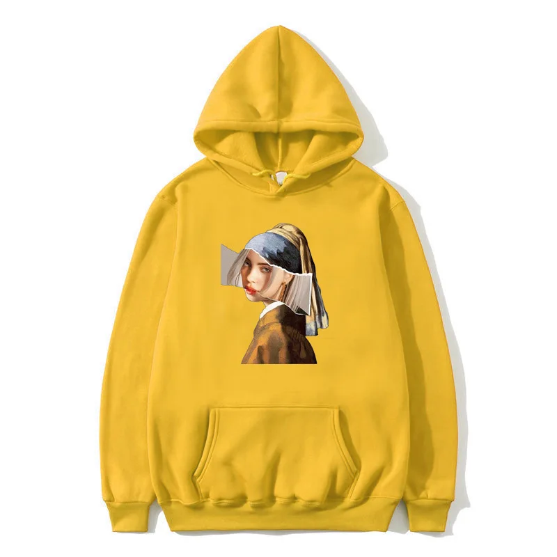 

2021 New Women Sweatshirt Printed Long Sleeve Hooded Collar Pullover Hoodie Chic Lady Fashion Casual Women Clothes