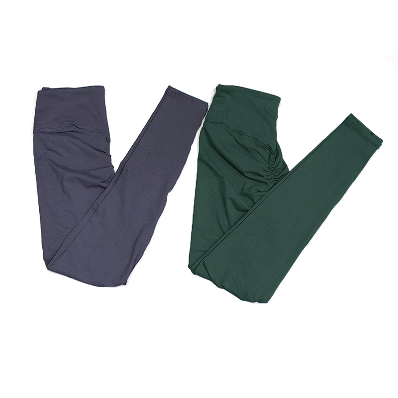 Бесшовные леггинсы с высокой талией штаны для йоги тренировки тренажерный зал