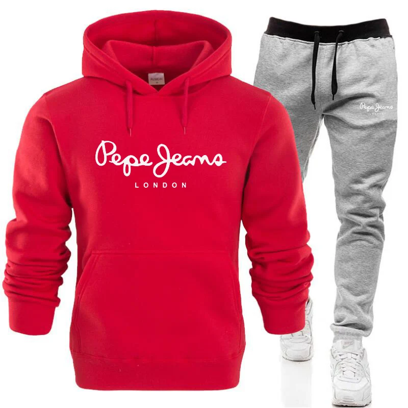 

Sportswear men two piece set men sportswear men hoodie jacket and pants sportswear ROPA hope 2021 new
