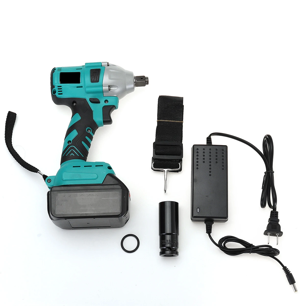 

Electric 880N.m Brushless Impact Wrench Rechargeable Cordless 1/2 Socket Wrench Tool With 1 Battery