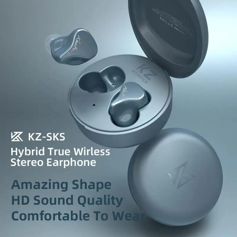 

KZ SKS беспроводная Bluetooth гарнитура 5,2, кольцо, железный Qualcomm, Bluetooth игра, еда, курица, спорт в ушах, Bluetooth