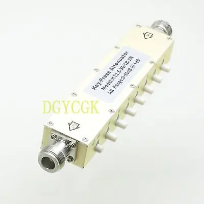 DHL/EMS Adjustable Variable ADJ Attenuator N 5W 0-90dBi DC-2.5GHZ 50ohm RF Coaxial 8-key -h2 | Электроника