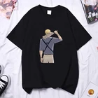 Рубашка с рисунком из аниме, футболки с коротким рукавом, летняя одежда для женщин и мужчин, топы с принтом Nanami Kento