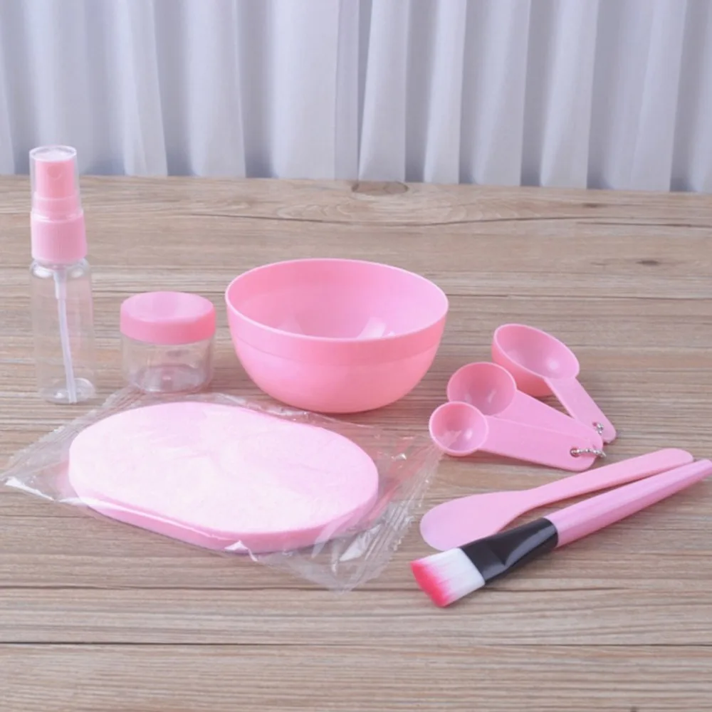 DIY набор для ухода за кожей средняя маска 9 шт. барная кисть мерная ложка спрей