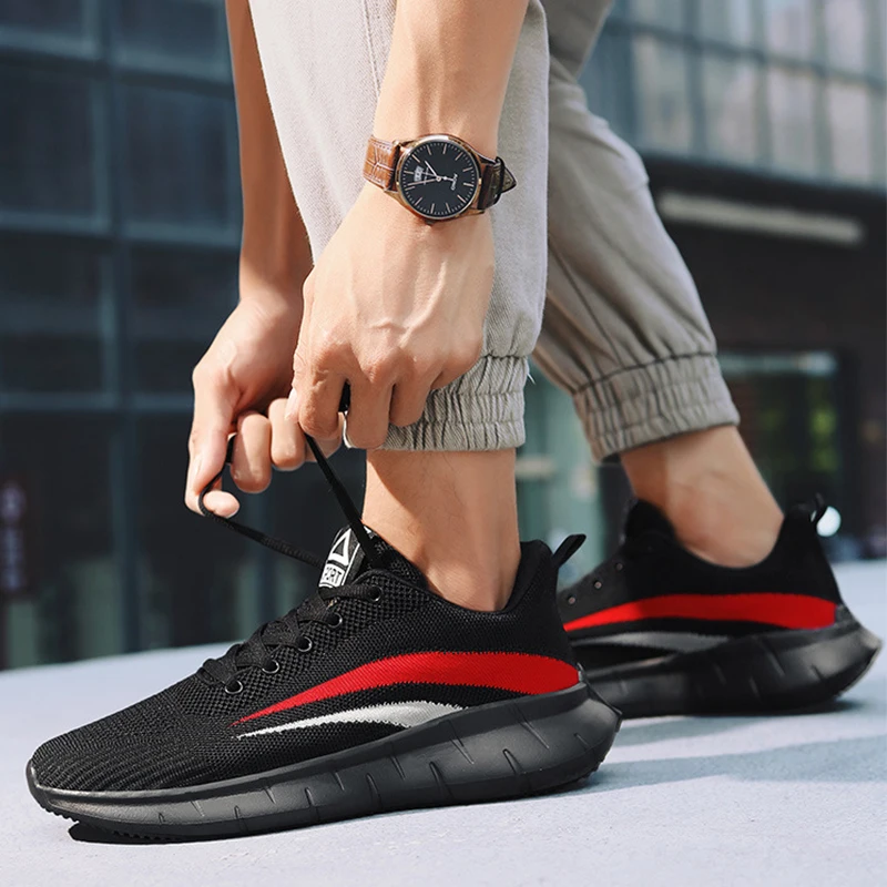 

Hot Sale New Men's Summer Sneakers Casual Shoes Mesh Breathable Light Man Shoes Black White Green Zapatos De Hombre Plus Size