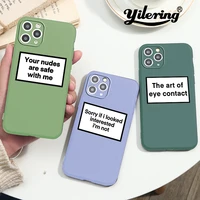 fashion cool letter phone case for iphone se 2020 11 pro max 7 8 x xs max xr cases cute soft silicone tpu fitted cover shell