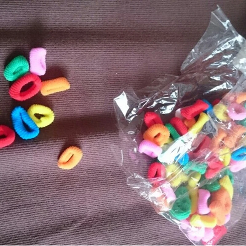 Gorros el&aacute;sticos para ni&ntilde;as, Color caramelo, 90 unids/pack-1