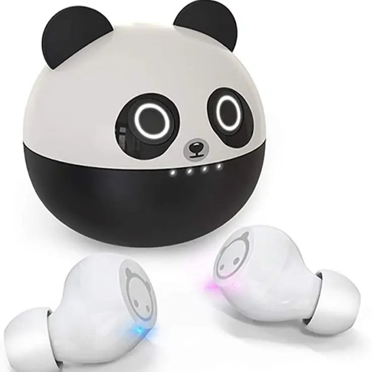 

New Kids Wireless Earbuds Cute Panda Cartoon Design In-Ear HiFi Stereo Wireless Ear Buds for Kids Adult Gift 36H Play Earphone