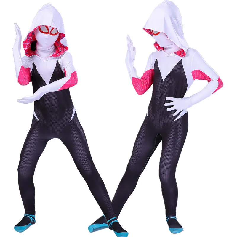 

Super Hero Costume Peter Cosplay Parker Costumes Onesies Zipper Bodysuit Heroes Halloween Party
