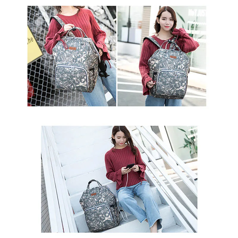 Модная сумка для подгузников мам вместительная дорожный рюкзак ухода за