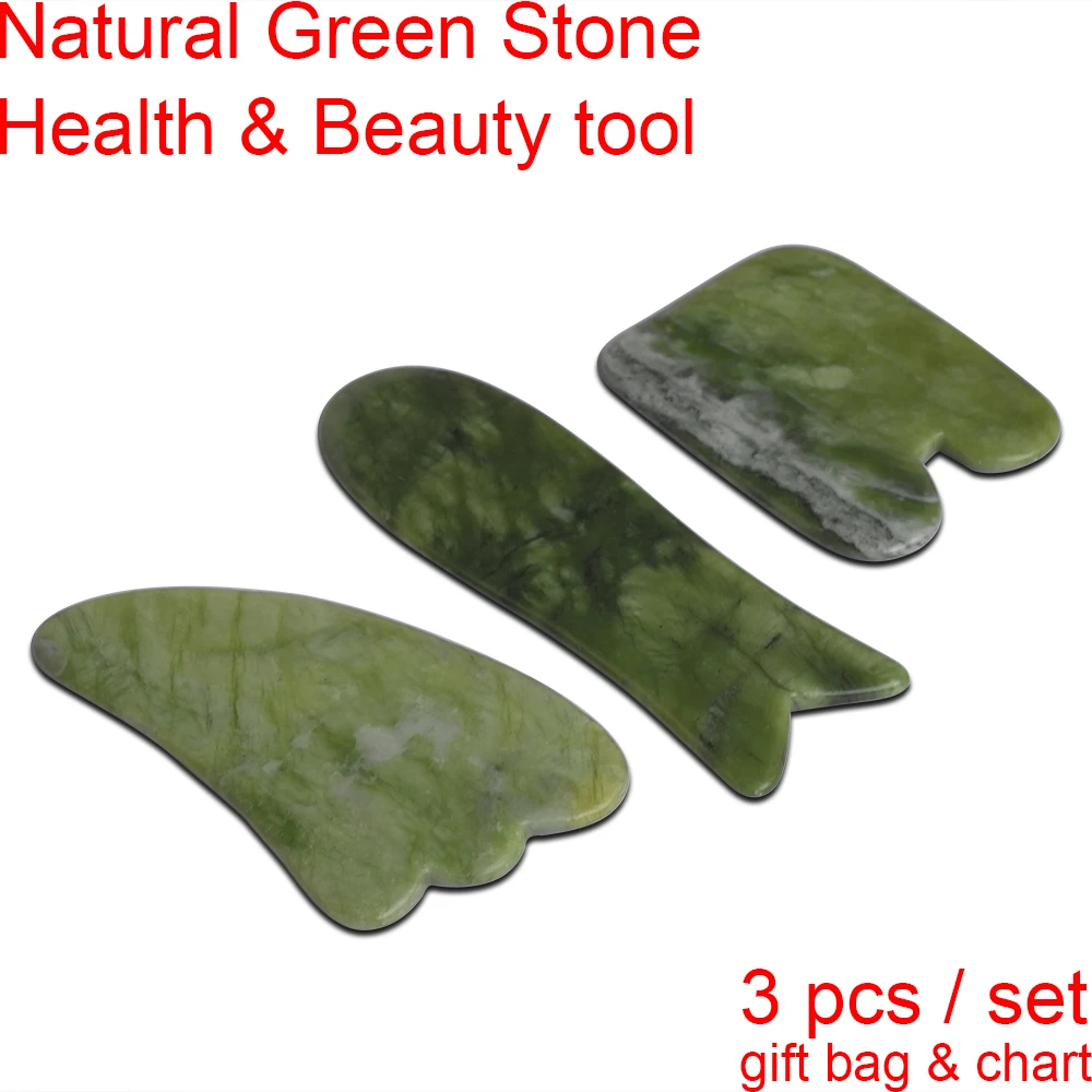 Массажный инструмент из натуральной глянцевой Нефритовой смолы Guasha Beauty Board