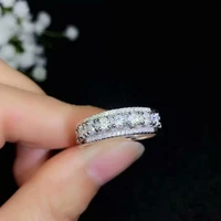 moissanite beautiful thread ring 925 sterling silver diamond ring fashion jewelry