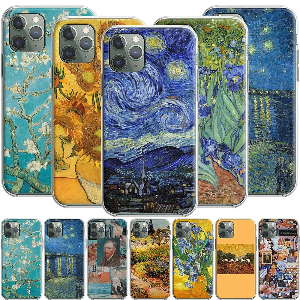 Силиконовый чехол с картиной маслом Ван Гога для Apple iPhone 12 Mini 11 Pro SE XS X XR Max 8 7 6S 6 Plus 5S