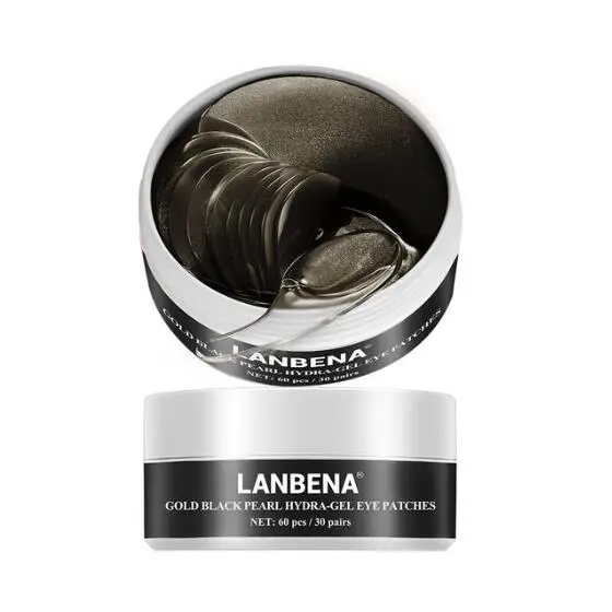 black pearl LANBENA гелевая маска для глаз гидрогелевые патчи под глазами маска для лица Антивозрастная Золотая коллагеновая маска для глаз тускнеющие темные круги и мешки для глаз - Цвет: black pearl