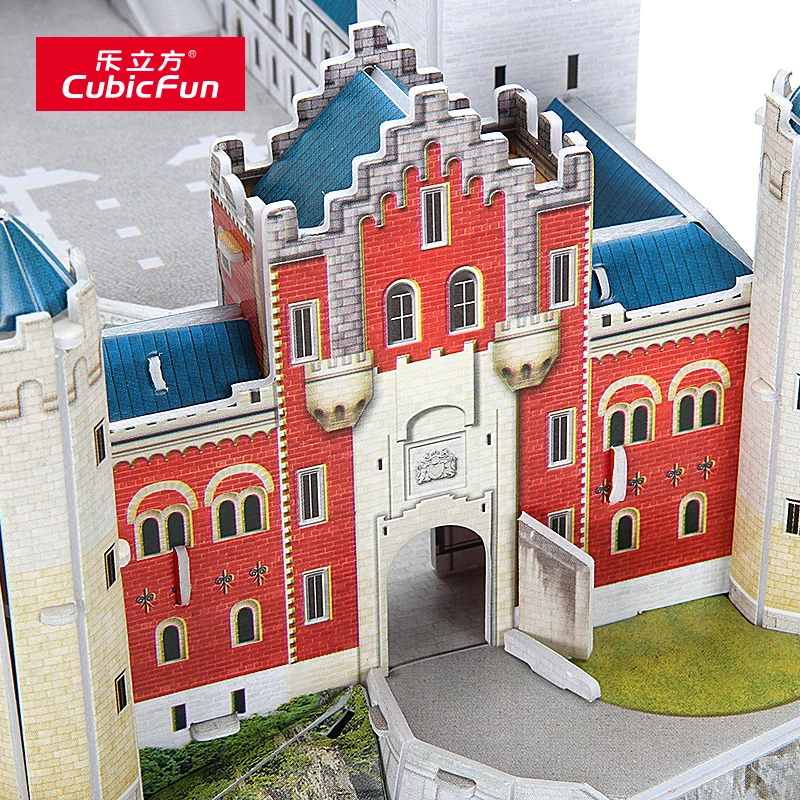 3D пазлы из бумаги Германия Замок Нойшванштайн модель шванштайн самодельная