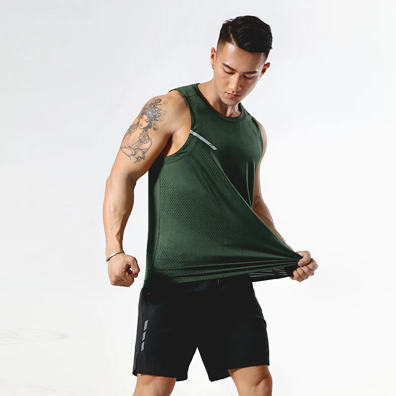 Новый летний жилет для отдыха и бега Мужская баскетбольная майка дышащая
