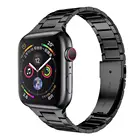 Ремешок из нержавеющей стали для Apple watch 7, 45 мм, 41 мм, 6, 5, 4, SE, 44 мм, 40 мм, металлический Сверхтонкий цельный браслет для iwatch 3, 42 мм, 38 мм