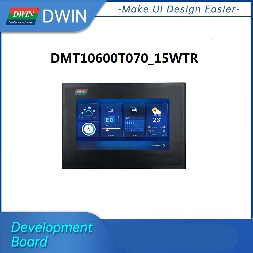 

DWIN 7 Inch HMI Touch Screen Module 1024*600 TFT LCD Display Panel Industry Grade UART with Shell IPS DMT10600T070_15WTR
