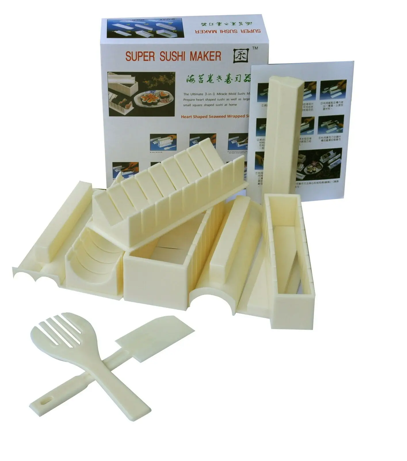 

Multifunctional Sushi Tool Rice Ball Making Mold Sushi Device Five In One Set