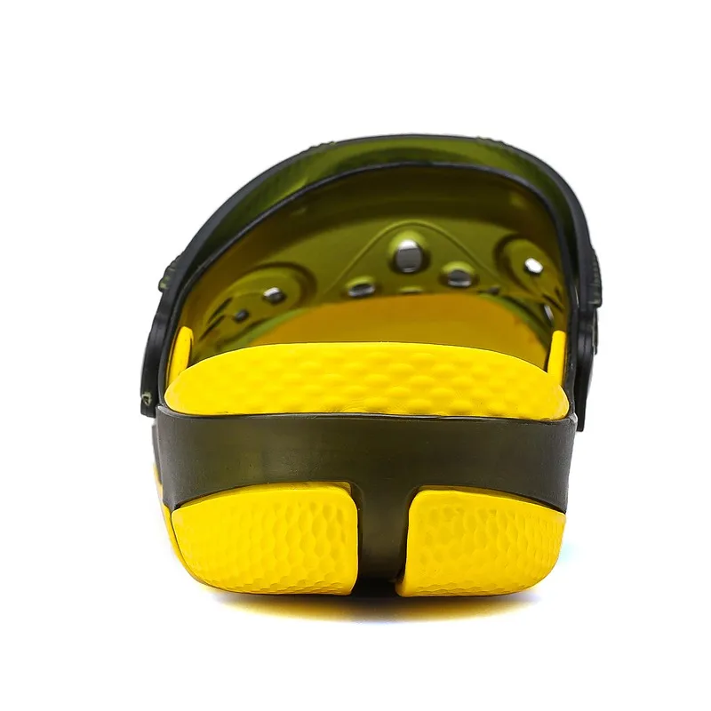 Мужские легкие шлепанцы для пляжа летние дышащие без застежки воды мюли большие